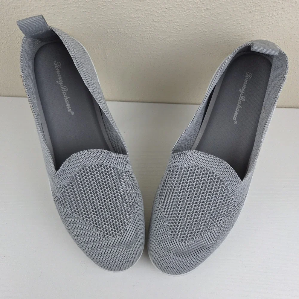 Tommy Bahama Women 8.5 Gray Slip On Shoe Boat Comfort‎